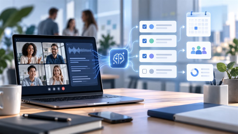 How to Turn a Meeting Transcript Into Action Items With AI