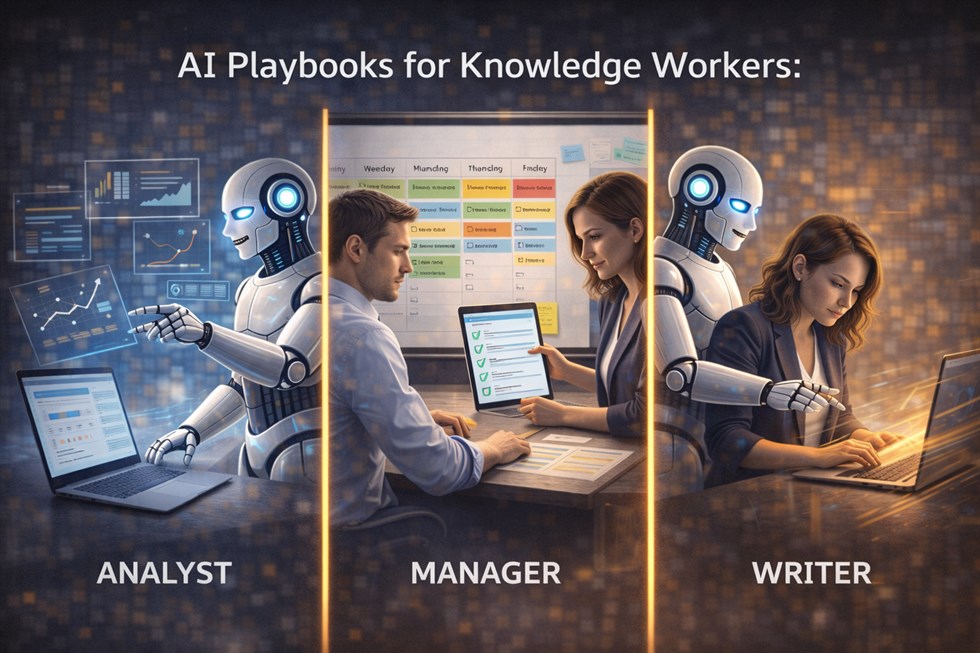AI Playbooks for Knowledge Workers (Analyst, Manager, Writer)