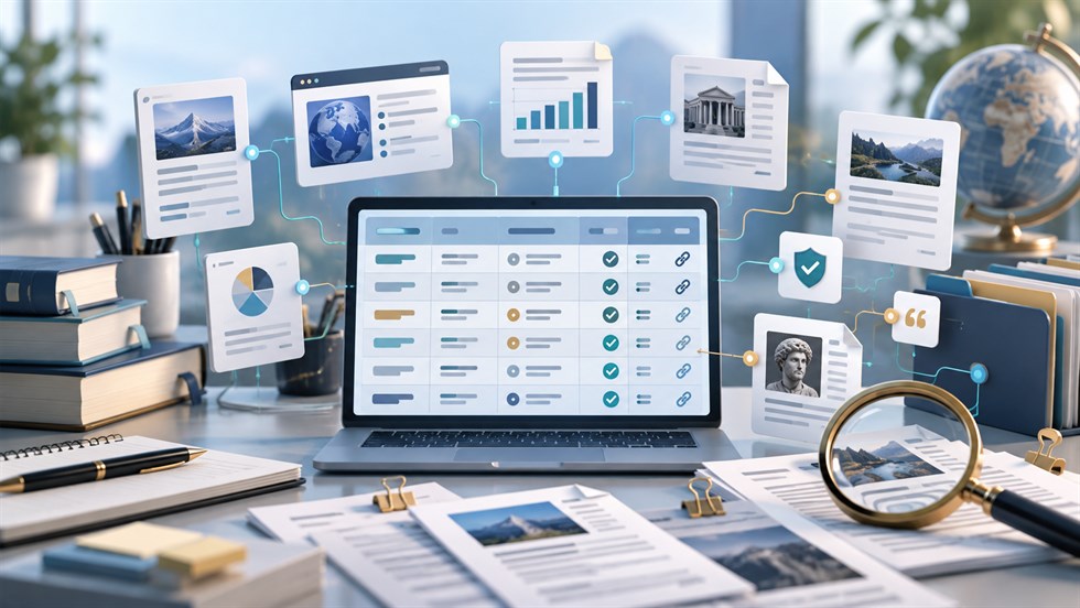 How to Build a Source Table With AI for Reliable Research