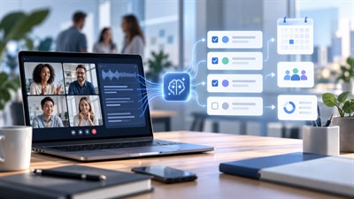 How to Turn a Meeting Transcript Into Action Items With AI